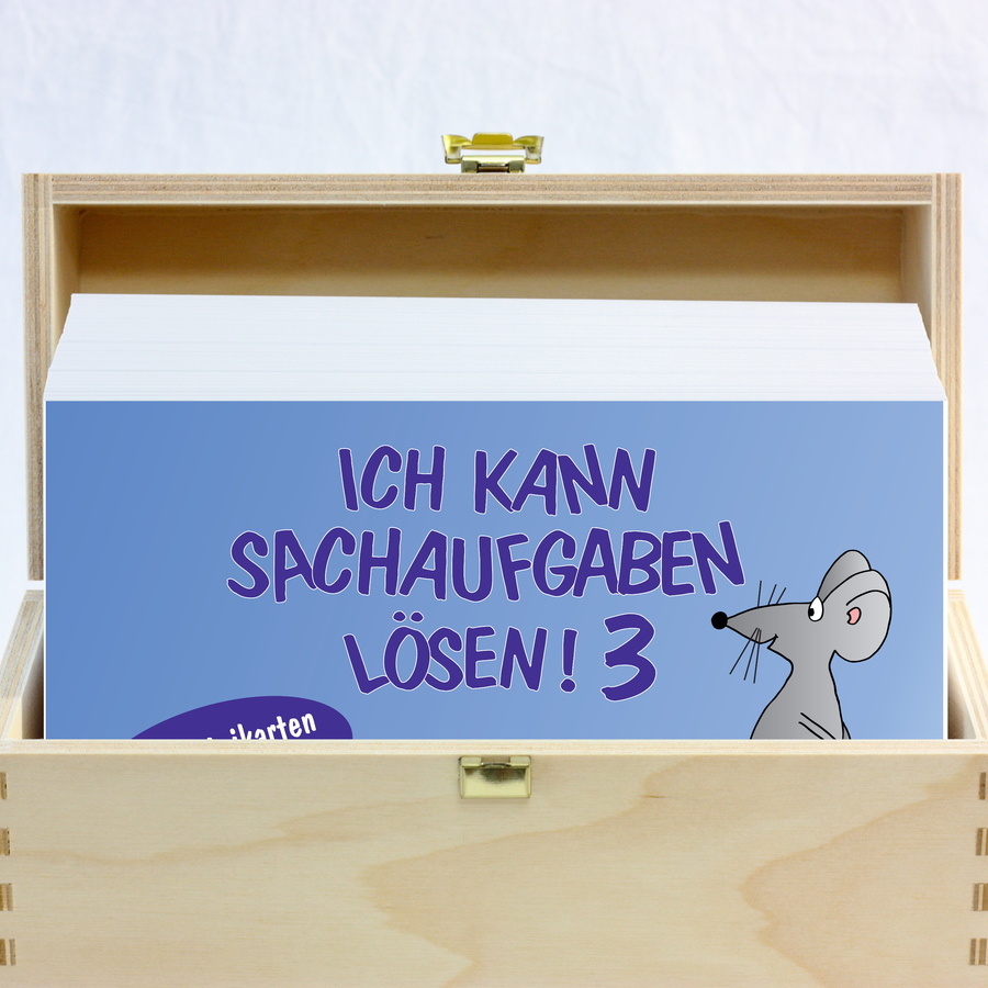 Ich kann Sachaufgaben lösen! 3 Kartei